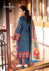 AJUW-53 PRINTED KHADDAR 3 Pcs