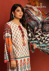 AJTM-08 - 2 PCS PRINTED GEORGETTE SILK 2 PCS