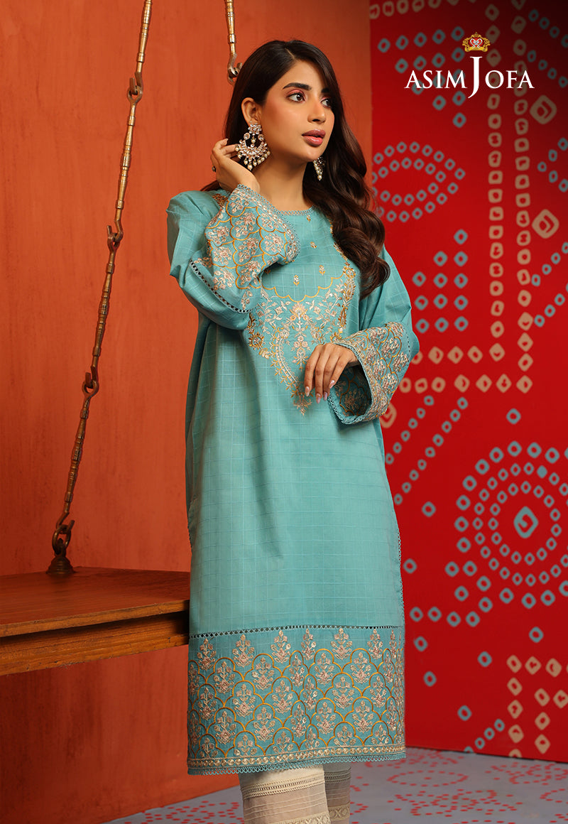 AJTM-13 - 1 PC EMBROIDERED SELF JACQUARD 1 PC