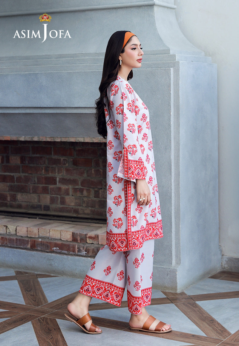 AJSS-15 PRINTED RAW SILK 2PCS