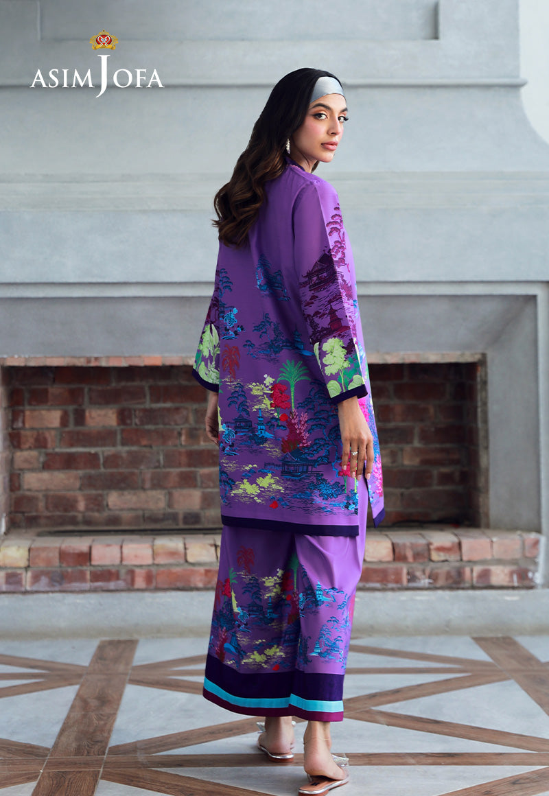 AJSS-12 PRINTED RAW SILK 2PCS