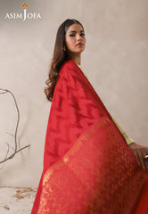 AJHS-12 ZARI BORDER JACQUARD SHAWL 1 PC